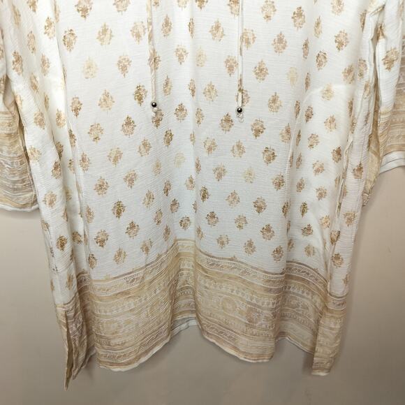 J. Valdi Floral Tunic Dress Beach Coverup - Picture 3 of 10